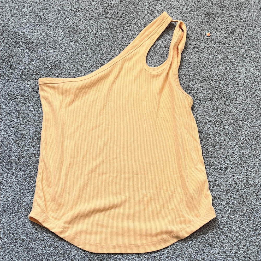 Old Navy One-Shoulder Apricot Tank Top